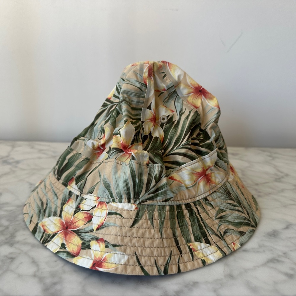 Tropical Print (J. Crew) + Teal Green Bucket Hat Set Men’s L Streetwear / Y2K